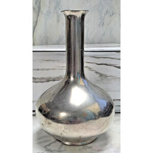 Bud Vase 5" Tall, Royal Holland Pewter Daalderop, Silver, Made in Holland, VTG
